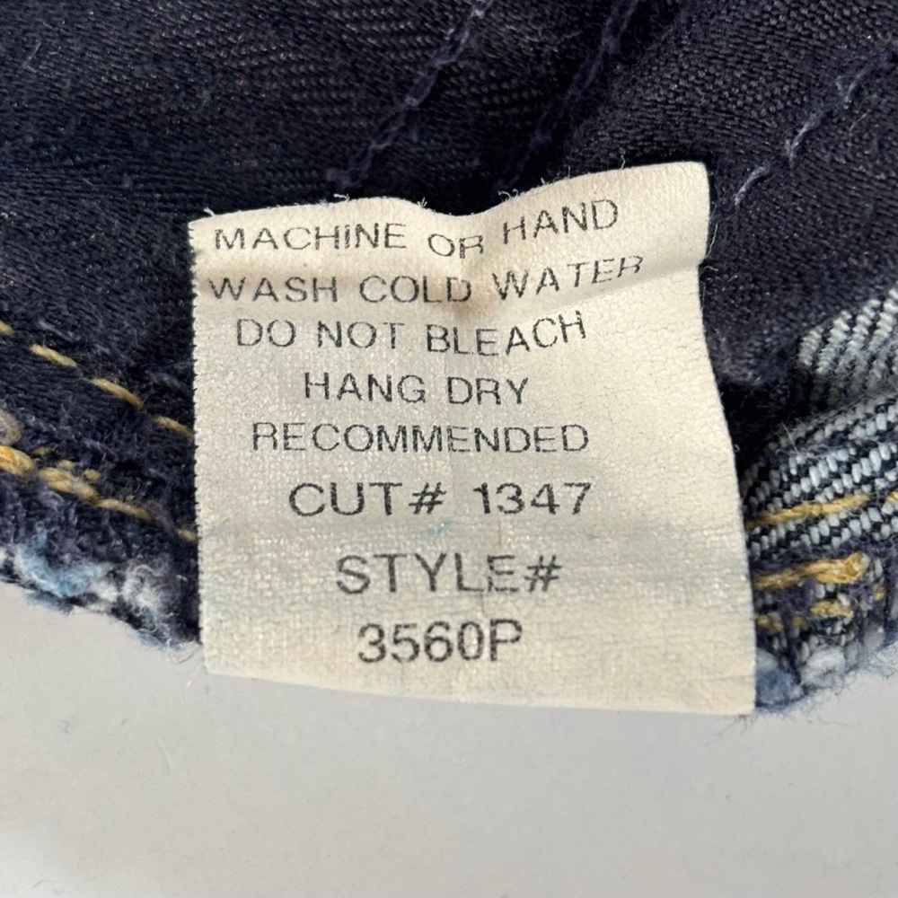 David Kahn Vintage Mid Rise Straight Leg Jeans in Dark‎ Wash Style 3560 Size 6P - Picture 6 of 16